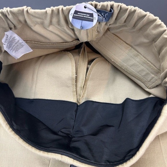 Lysse Olive Amber Crop Pants Pull On Pockets Stretch Twill Closet Staple Medium - Picture 4 of 16